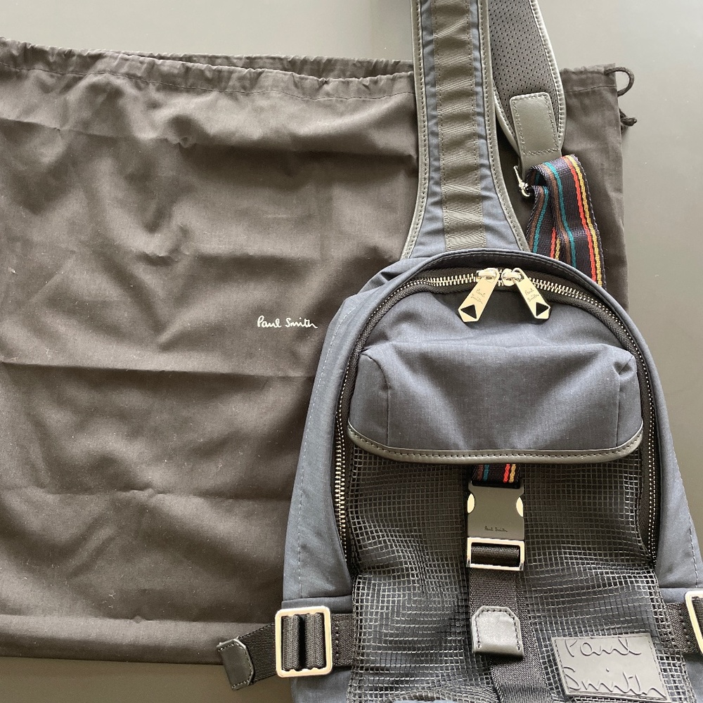 Paul Smith navy sport sling bag